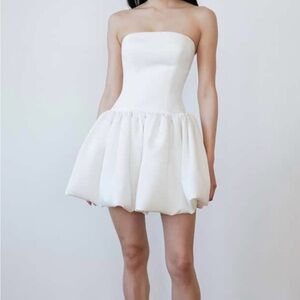 Jenny Yoo Strapless White Dress